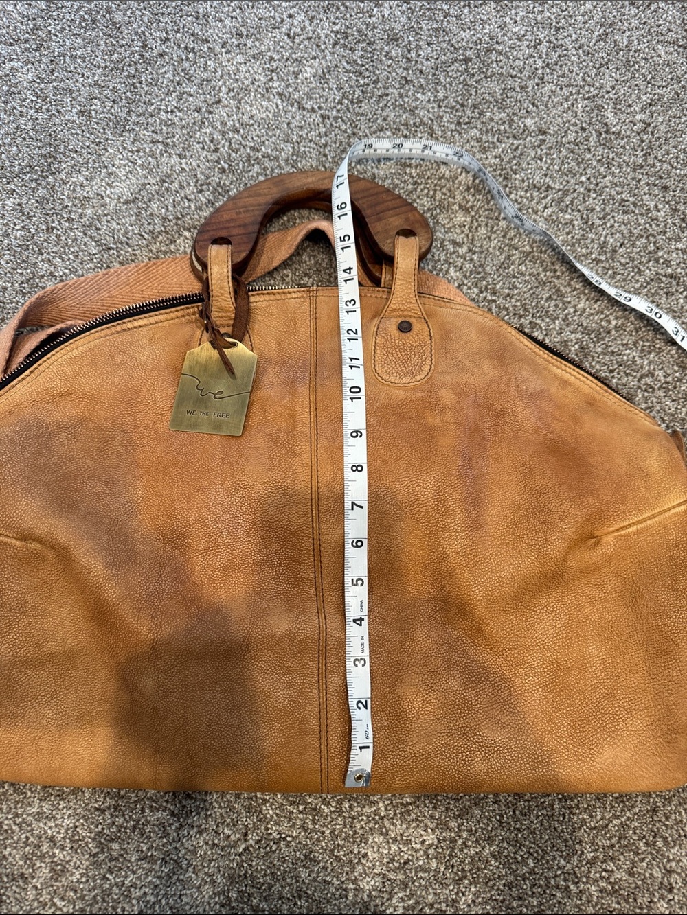 We The Free Tan Leather Shoulder Bag - Picture 6 of 6